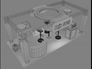 Booth Exhibition Stand a 21 3D Model