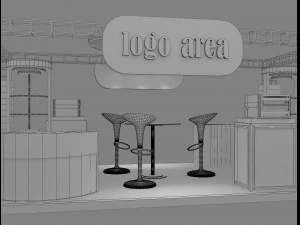 Booth Exhibition Stand a 21 3D Model