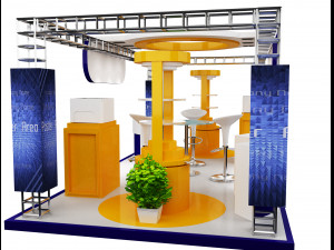 Booth Exhibition Stand a 21 3D Model