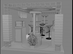 Booth Exhibition Stand a 21 3D Model