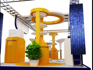 Booth Exhibition Stand a 21 3D Model