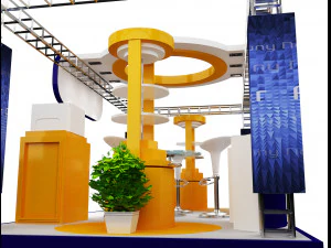 Booth Exhibition Stand a 21 3D Model