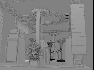 Booth Exhibition Stand a 21 3D Model