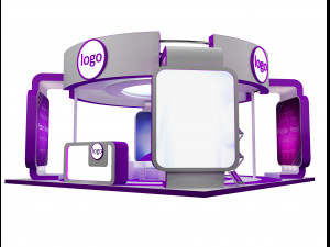 Booth Exhibition Stand a 40a Modelo 3D