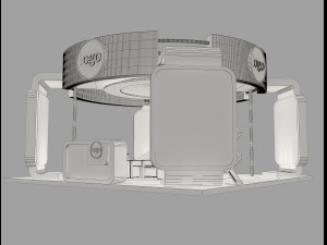 Booth Exhibition Stand a 40a Modelo 3D