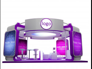 Booth Exhibition Stand a 40a Modelo 3D