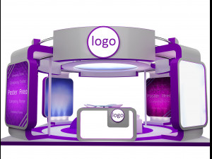 Booth Exhibition Stand a 40a Modelo 3D