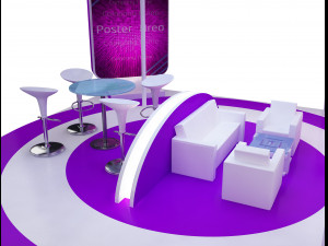 Booth Exhibition Stand a 40a Modelo 3D