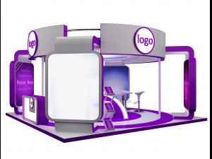 Booth Exhibition Stand a 40a Modelo 3D