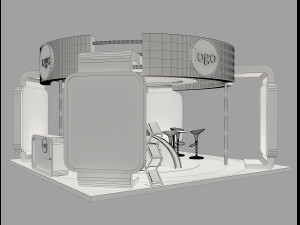 Booth Exhibition Stand a 40a Modelo 3D