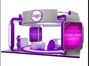 Booth Exhibition Stand a 40a Modelo 3D