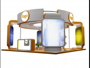 Booth Exhibition Stand a 40b 3D Модель