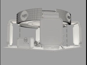 Booth Exhibition Stand a 40b 3D Модель