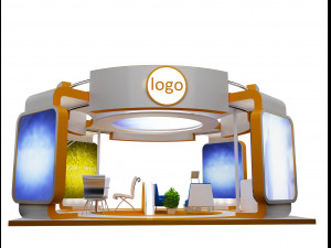 Booth Exhibition Stand a 40b 3D Модель