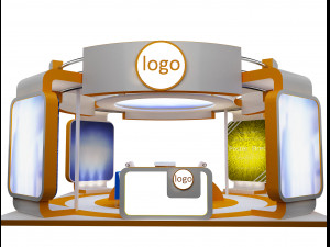 Booth Exhibition Stand a 40b 3D Модель