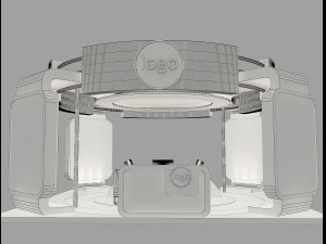 Booth Exhibition Stand a 40b 3D Модель