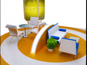 Booth Exhibition Stand a 40b 3D Модель