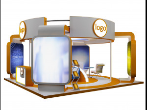 Booth Exhibition Stand a 40b 3D Модель
