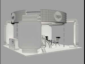 Booth Exhibition Stand a 40b 3D Модель