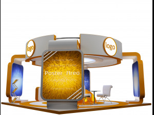 Booth Exhibition Stand a 40b 3D Модель