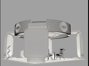 Booth Exhibition Stand a 40b 3D Модель