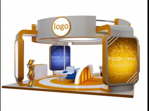 Booth Exhibition Stand a 40b 3D Модель