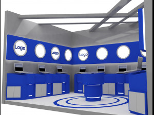 Booth Exhibition Stand a 14b Model 3D
