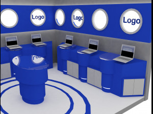 Booth Exhibition Stand a 14b Model 3D