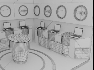 Booth Exhibition Stand a 14b Model 3D