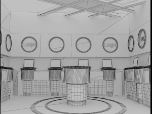 Booth Exhibition Stand a 14b 3D Model