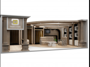 Booth Exhibition Stand a 92 3D 模型