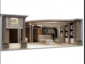 Стенд Выставочный стенд 92 3D Модель