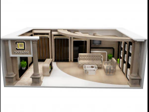 Booth Exhibition Stand a 92 3D Model