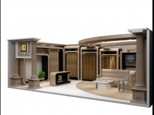 Booth Exhibition Stand a 92 3D Modell