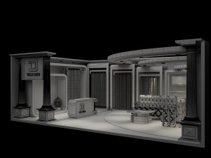 Booth Exhibition Stand a 92 3D Modell