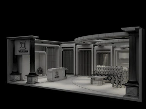 Booth Exhibition Stand a 92 3D Model