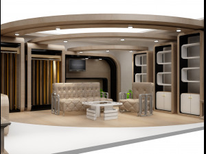 Booth Exhibition Stand a 92 3D Modell