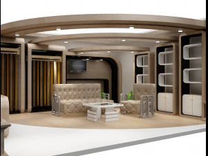 Booth Exhibition Stand a 92 3D Model
