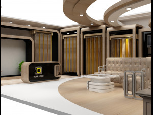 Booth Exhibition Stand a 92 3D Modell
