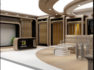 Booth Exhibition Stand a 92 3D Model