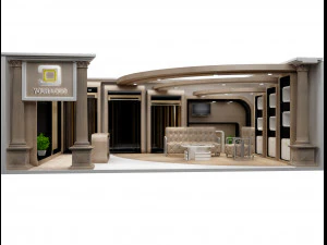 Booth Exhibition Stand a 92 3D Model