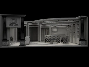 Booth Exhibition Stand a 92 3D Model