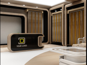 Booth Exhibition Stand a 92 3D Modell
