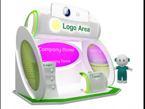 Booth Exhibition Stand a 56 3D Model