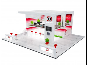 Booth Exhibition Stand a 61 3D Модель