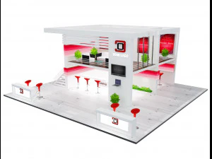 부스 전시 부스 a 61 3D 모델