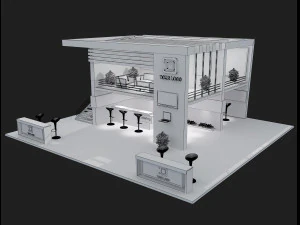 Booth Exhibition Stand a 61 3D Model