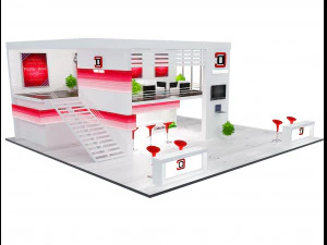 Booth Exhibition Stand a 61 3D Model