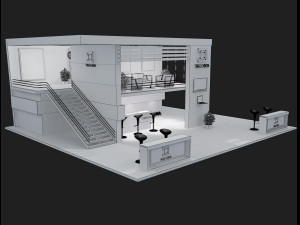 Booth Exhibition Stand a 61 3D Модель