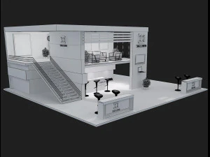 Booth Exhibition Stand a 61 3D Model